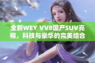 全新WEY VV8国产SUV亮相，科技与豪华的完美结合