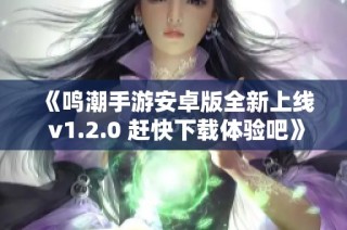 《鸣潮手游安卓版全新上线 v1.2.0 赶快下载体验吧》