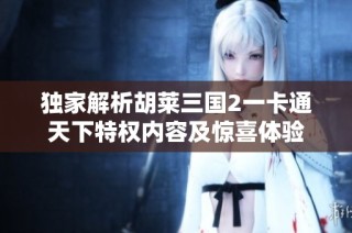 独家解析胡莱三国2一卡通天下特权内容及惊喜体验