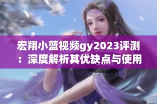 宏翔小蓝视频gy2023评测：深度解析其优缺点与使用体验