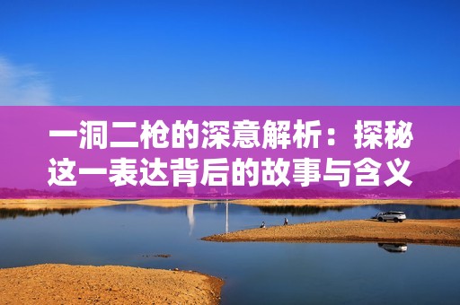 一洞二枪的深意解析：探秘这一表达背后的故事与含义