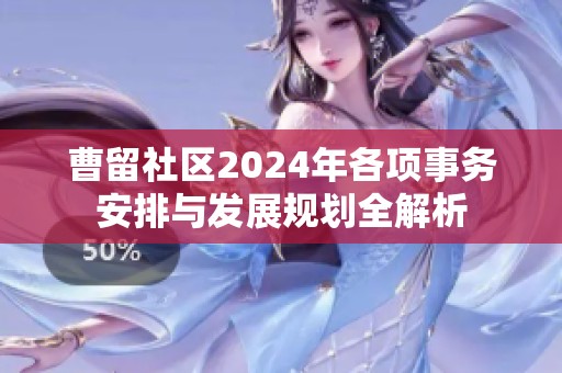 曹留社区2024年各项事务安排与发展规划全解析