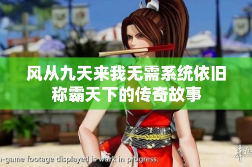 风从九天来我无需系统依旧称霸天下的传奇故事