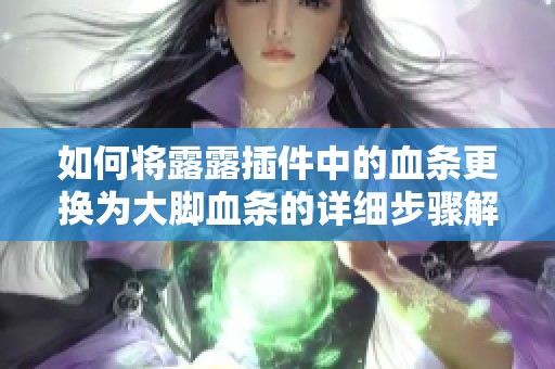 如何将露露插件中的血条更换为大脚血条的详细步骤解析