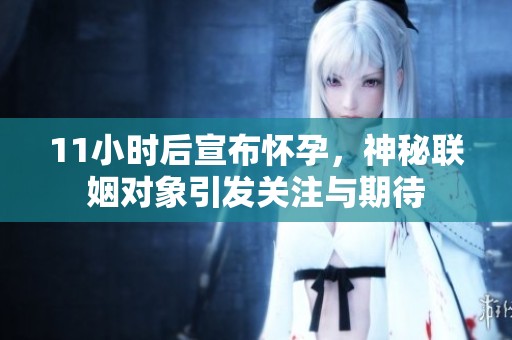 11小时后宣布怀孕，神秘联姻对象引发关注与期待