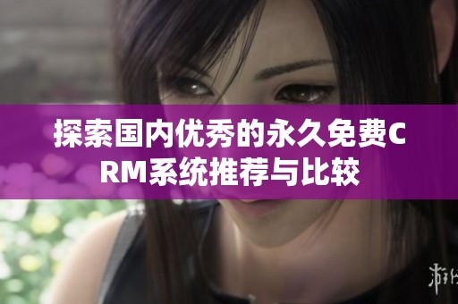 探索国内优秀的永久免费CRM系统推荐与比较