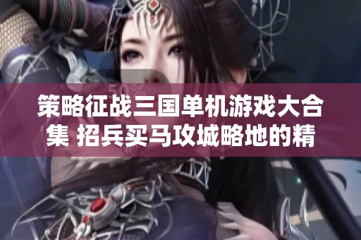策略征战三国单机游戏大合集 招兵买马攻城略地的精彩体验