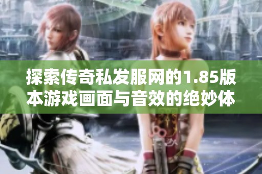 探索传奇私发服网的1.85版本游戏画面与音效的绝妙体验