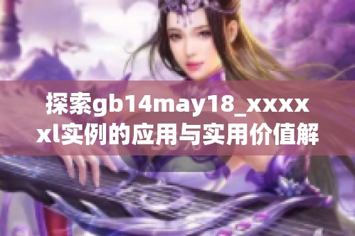 探索gb14may18_xxxxxl实例的应用与实用价值解析