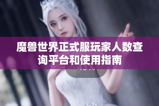 魔兽世界正式服玩家人数查询平台和使用指南