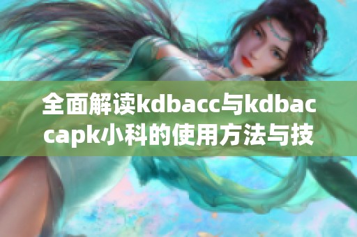 全面解读kdbacc与kdbaccapk小科的使用方法与技巧