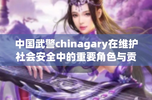 中国武警chinagary在维护社会安全中的重要角色与贡献