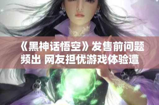 《黑神话悟空》发售前问题频出 网友担忧游戏体验遭受影响