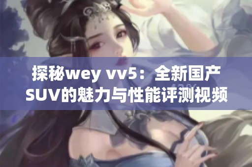 探秘wey vv5：全新国产SUV的魅力与性能评测视频