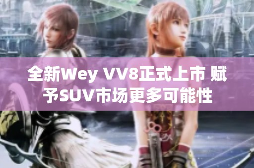 全新Wey VV8正式上市 赋予SUV市场更多可能性