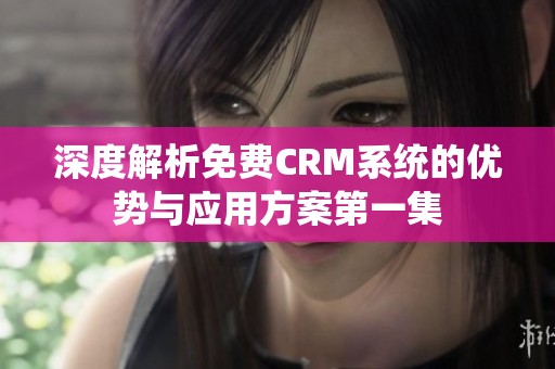 深度解析免费CRM系统的优势与应用方案第一集