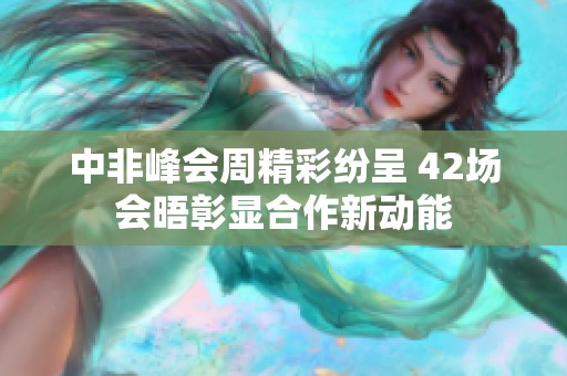 中非峰会周精彩纷呈 42场会晤彰显合作新动能