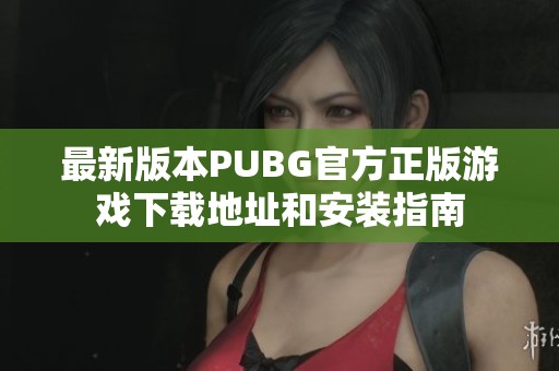 最新版本PUBG官方正版游戏下载地址和安装指南