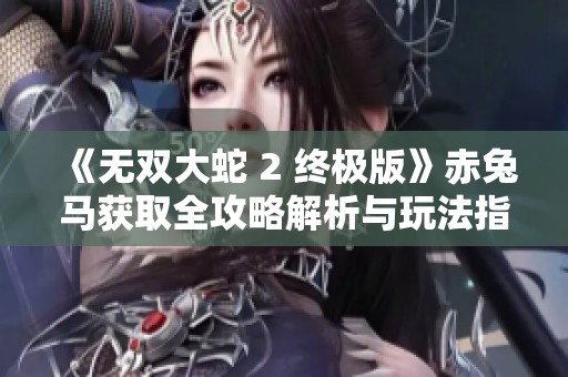 《无双大蛇 2 终极版》赤兔马获取全攻略解析与玩法指南