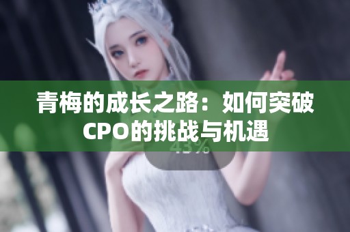 青梅的成长之路：如何突破CPO的挑战与机遇