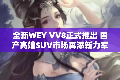 全新WEY VV8正式推出 国产高端SUV市场再添新力军