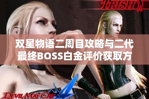 双星物语二周目攻略与二代最终BOSS白金评价获取方法分享