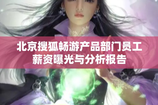 北京搜狐畅游产品部门员工薪资曝光与分析报告