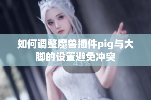 如何调整魔兽插件pig与大脚的设置避免冲突