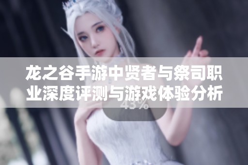 龙之谷手游中贤者与祭司职业深度评测与游戏体验分析