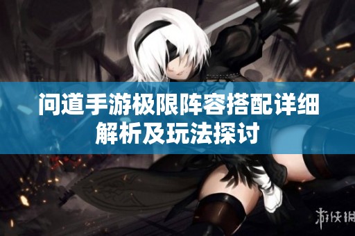 问道手游极限阵容搭配详细解析及玩法探讨
