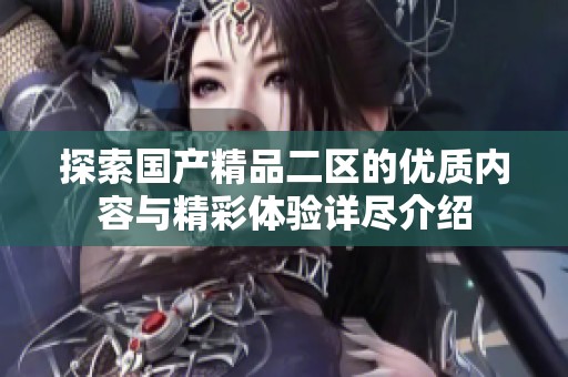 探索国产精品二区的优质内容与精彩体验详尽介绍