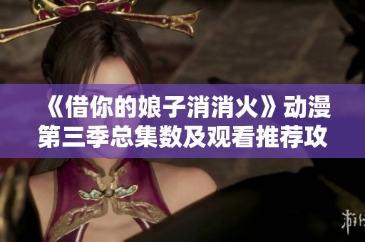 《借你的娘子消消火》动漫第三季总集数及观看推荐攻略
