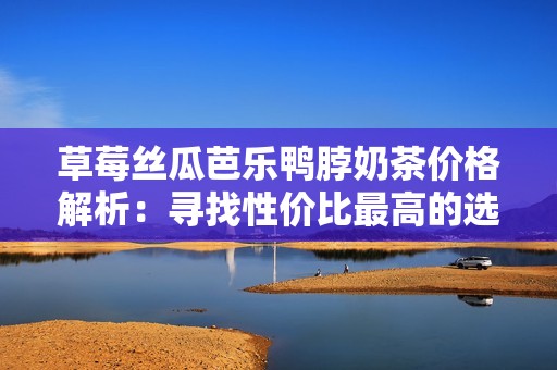 草莓丝瓜芭乐鸭脖奶茶价格解析：寻找性价比最高的选择