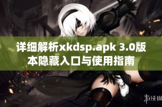 详细解析xkdsp.apk 3.0版本隐藏入口与使用指南