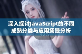 深入探讨JavaScript的不同成熟分类与应用场景分析