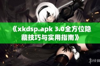 《xkdsp.apk 3.0全方位隐藏技巧与实用指南》