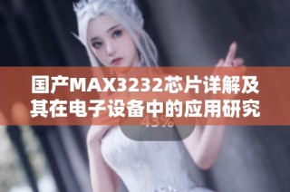 国产MAX3232芯片详解及其在电子设备中的应用研究