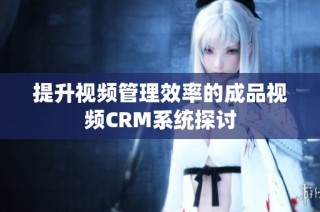提升视频管理效率的成品视频CRM系统探讨