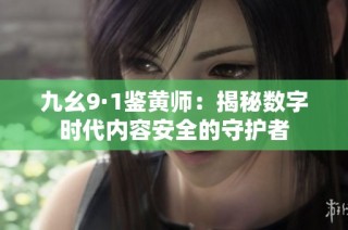 九幺9·1鉴黄师：揭秘数字时代内容安全的守护者
