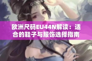 欧洲尺码EU44N解读：适合的鞋子与服饰选择指南
