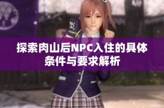 探索肉山后NPC入住的具体条件与要求解析