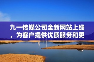 九一传媒公司全新网站上线，为客户提供优质服务和更好体验