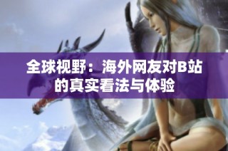 全球视野：海外网友对B站的真实看法与体验