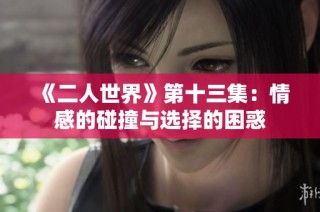 《二人世界》第十三集：情感的碰撞与选择的困惑