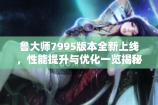 鲁大师7995版本全新上线，性能提升与优化一览揭秘
