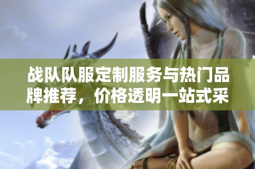 战队队服定制服务与热门品牌推荐，价格透明一站式采购
