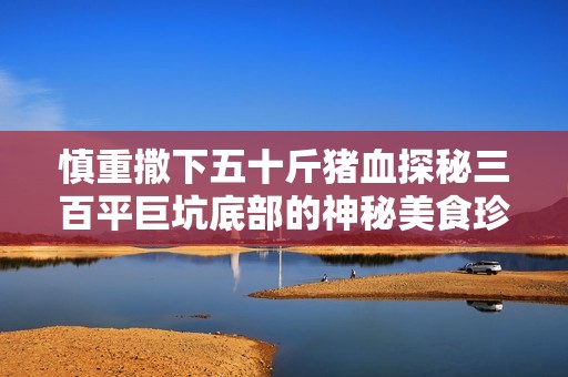 慎重撒下五十斤猪血探秘三百平巨坑底部的神秘美食珍宝