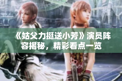 《姑父力挺送小芳》演员阵容揭秘，精彩看点一览