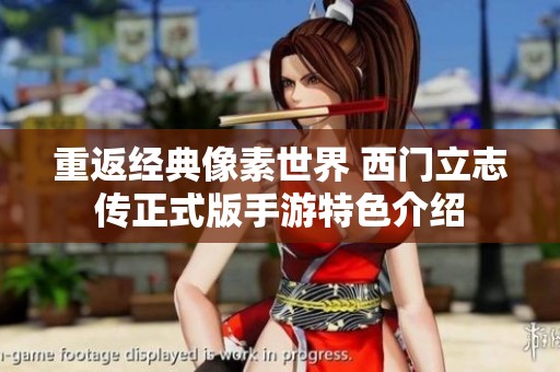 重返经典像素世界 西门立志传正式版手游特色介绍