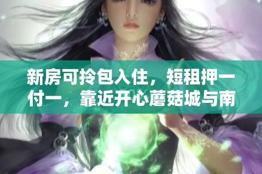 新房可拎包入住，短租押一付一，靠近开心蘑菇城与南明河